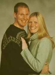 Aaron and Debbie hugging