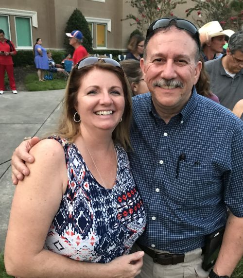Christian couple out for a date relaxed and laughing