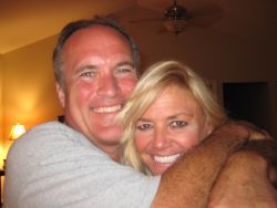 TN Christian single laughs while hugging a Colorado single Christian woman who smiles