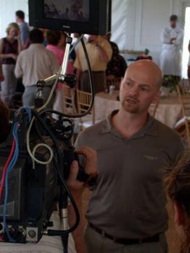 ChristianCafe president interviewed for TV show at a wedding