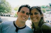 Smiling single Christians at Disneyland