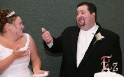 Zach offers Melody some cake