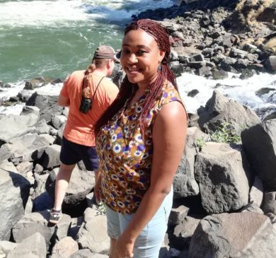 Beautiful Zambian Christian by ocean
