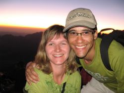 Beautiful sunset at Mount Sinai