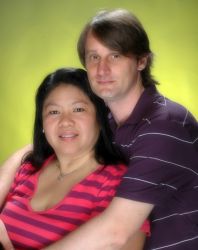 Happy Christian couple engaged