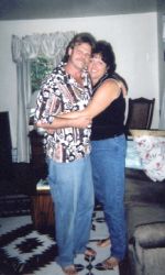 Born again Christians hug in the living room